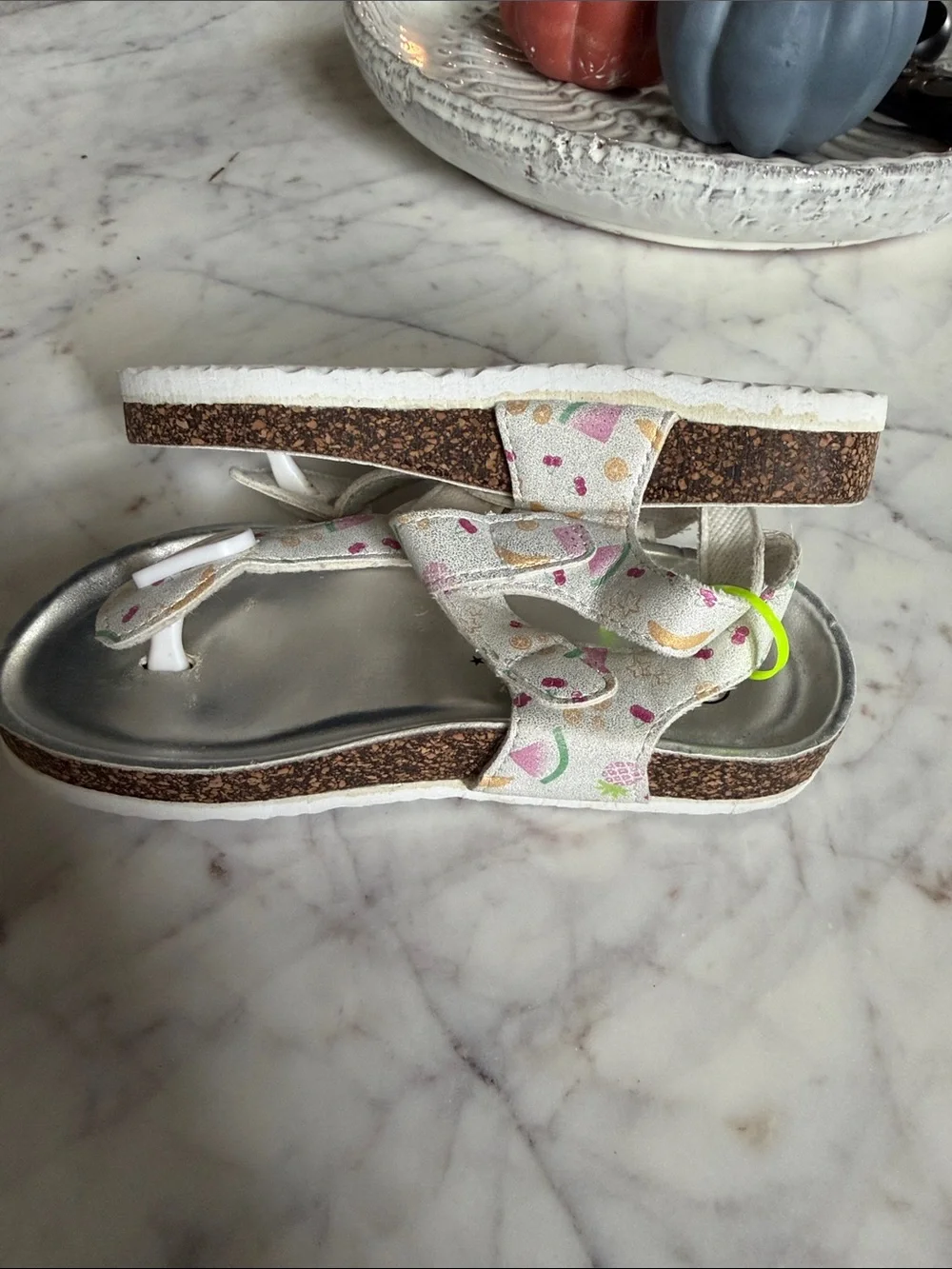 NWOT Sprox Toddler Fruit Design Girls Sandals Size 12
